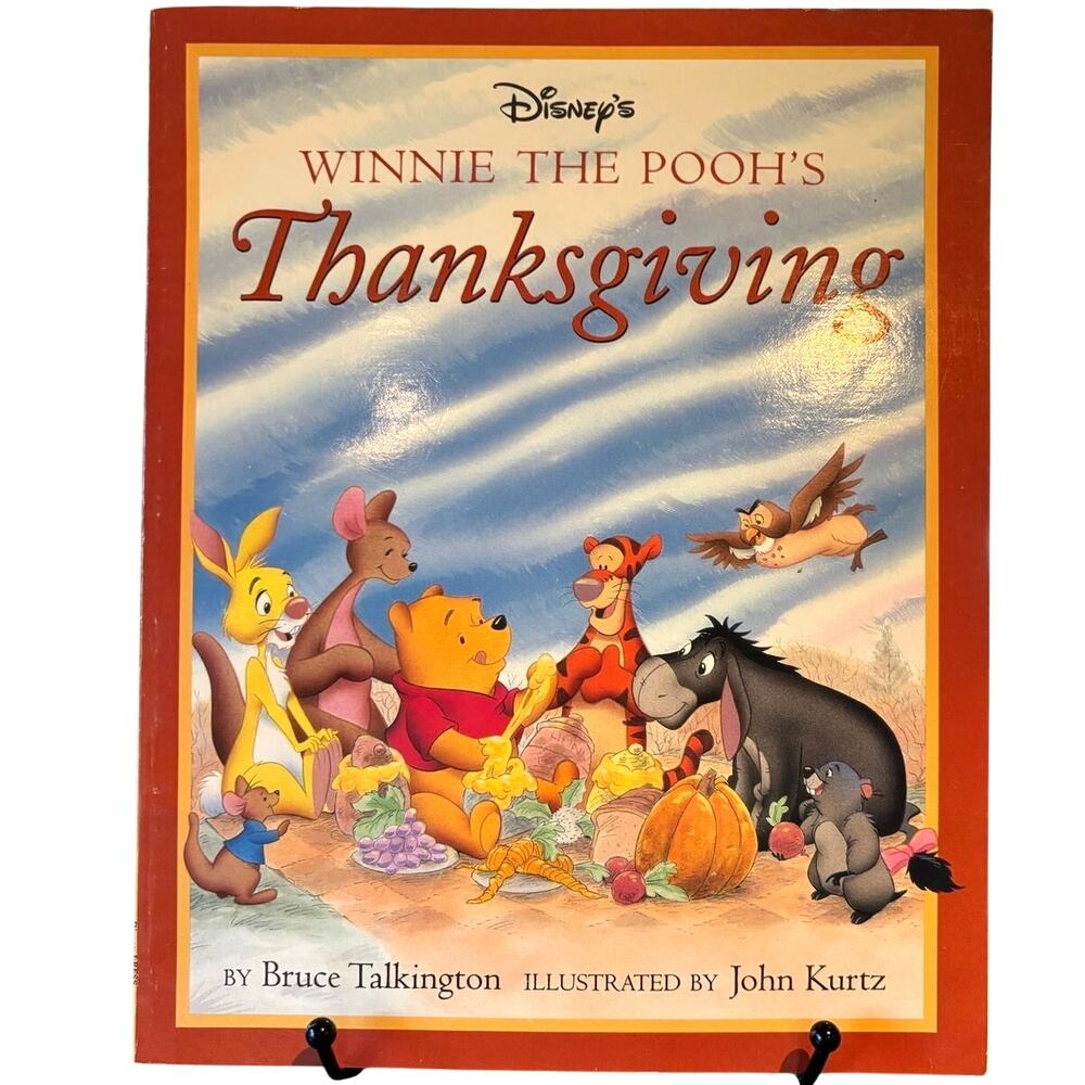 VTG 1995 First Ed., Winnie-The-Pooh's Thanksgiving, Disney Press, Paperback